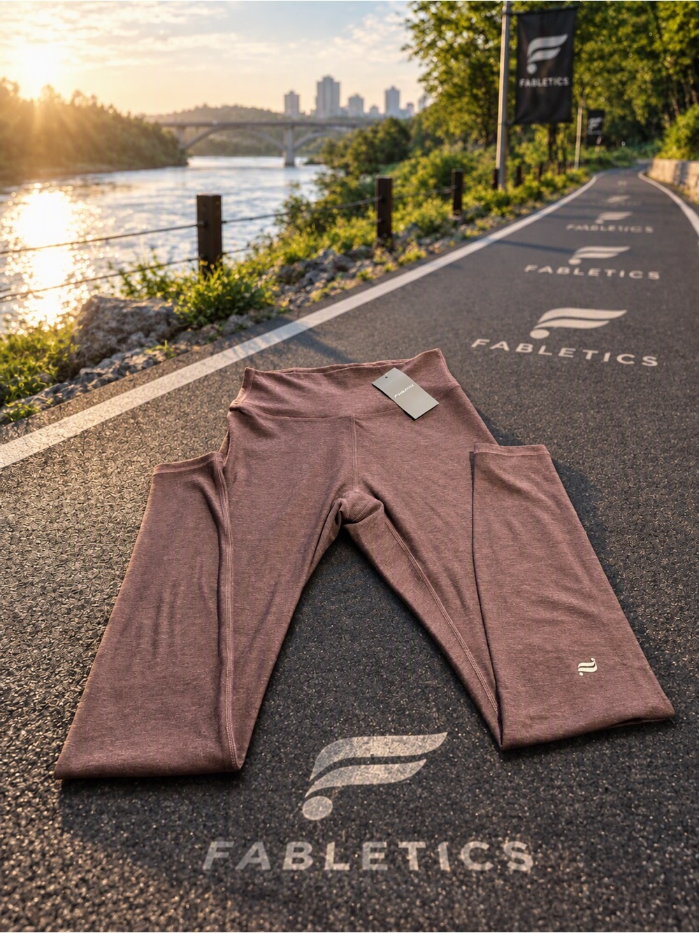 Fabletics Kids Mauve-Pink Leggings